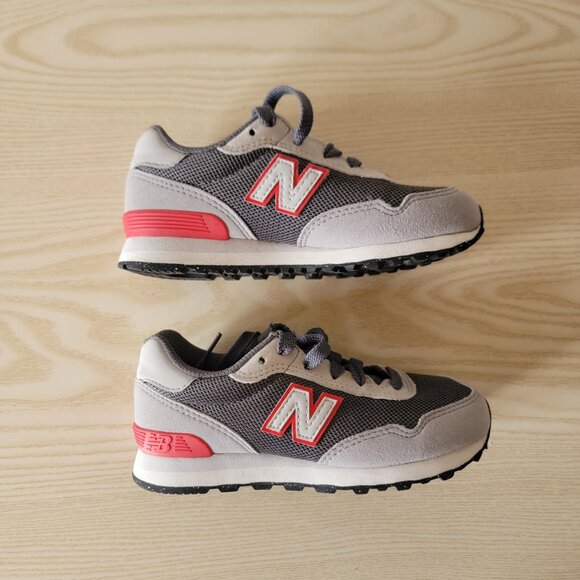 New Balance 515 PC515FR Grey Red Little Kid's Shoes Size 12W - Picture 2 of 6